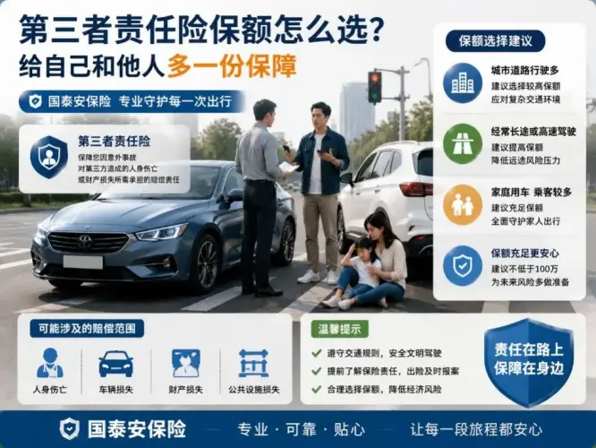 车险中的第三者责任险保额怎么选？从日常驾驶场景看保障需求