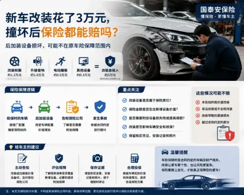 车辆改装后车险怎么赔？哪些改装会导致拒赔