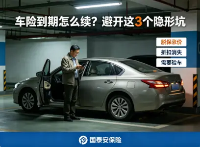 车险到期到底怎么续？避开这3个隐形坑，每年能省上千块