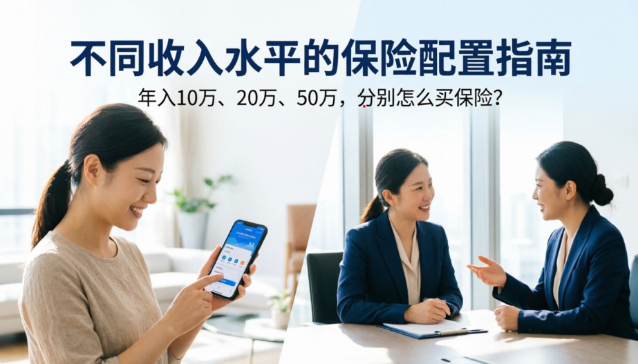 不同收入水平的保险配置指南｜年入10万、20万、50万，分别怎么买保险？(图1)