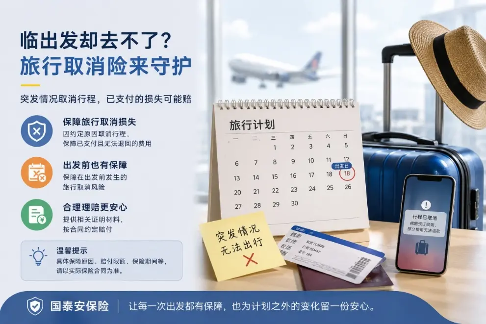 机票酒店花了两万元，临出发却去不了：旅行取消险到底保什么？(图1)