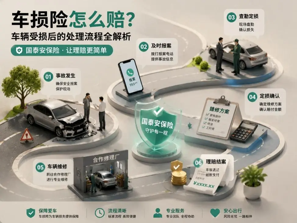 车险中的车损险怎么赔？车辆受损后的处理流程全解析(图1)